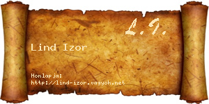 Lind Izor névjegykártya